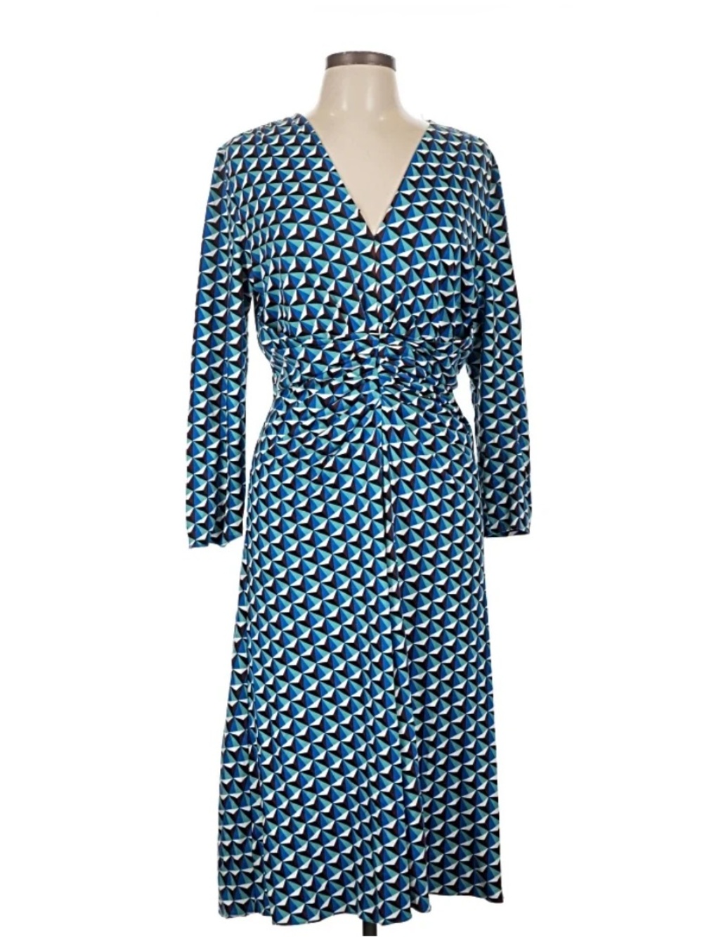 Diane von Furstenberg Geometric Wrap Dress